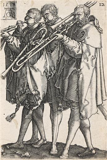 HEINRICH ALDEGREVER Four engravings from the Large Wedding Dancers.